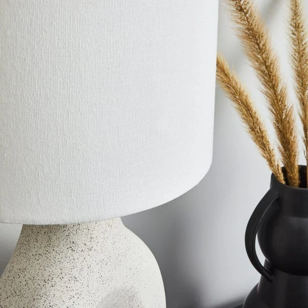 Dunelm Dinah Sculptural White Table Lamp 5 Dunelm Dinah Sculptural White Table Lamp - Image 3