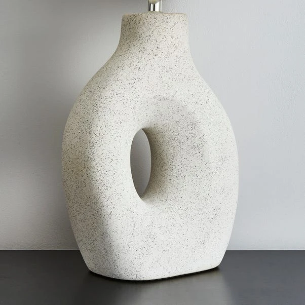 Dunelm Dinah Sculptural White Table Lamp 6 Dunelm Dinah Sculptural White Table Lamp - Image 4