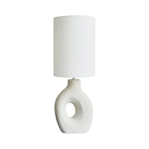 Dunelm Dinah Sculptural White Table Lamp 7 Dunelm Dinah Sculptural White Table Lamp - Image 5