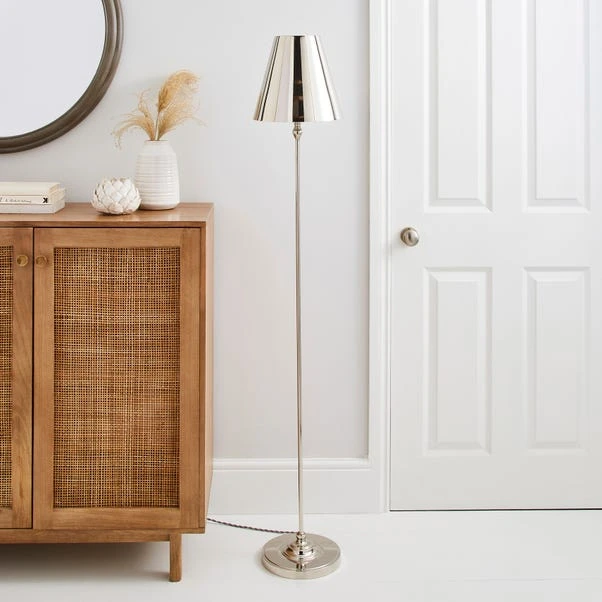 Dorma Bedford Polished Nickel Floor Lamp 4 Dorma Bedford Polished Nickel Floor Lamp - Image 2