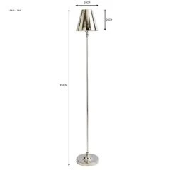 Dorma Bedford Polished Nickel Floor Lamp 13 Dorma Bedford Polished Nickel Floor Lamp -Dunelm Shop 30755699 alt07