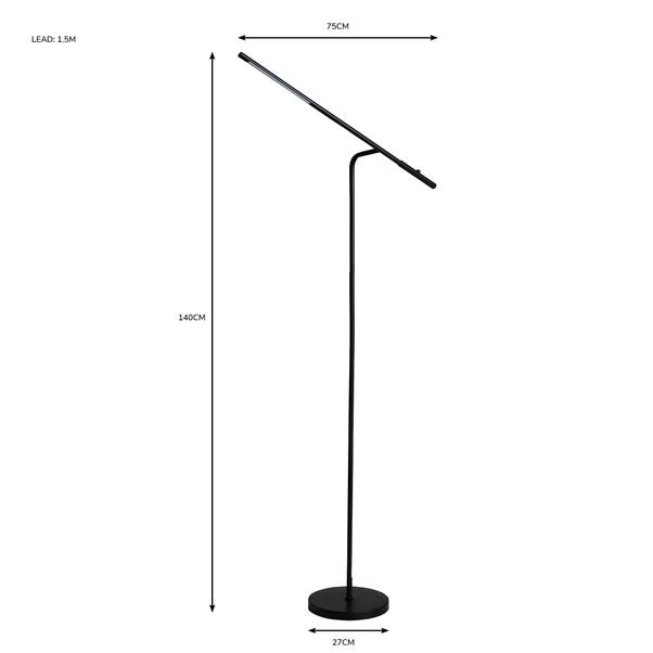 Dunelm Jackson LED Dimmable Floor Lamp 8 Dunelm Jackson LED Dimmable Floor Lamp - Image 6
