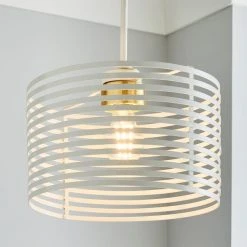 Dunelm Kiel White Easy Fit Pendant