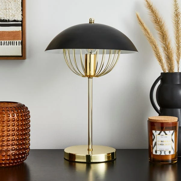 Dunelm Emzo Black Table Lamp 4 Dunelm Emzo Black Table Lamp - Image 2