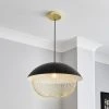 Dunelm Emzo Black Ceiling Fitting 50cm