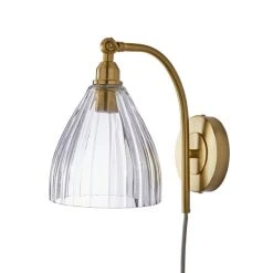 Churchgate Allexton Fluted Glass Wall Light 12 Churchgate Allexton Fluted Glass Wall Light -Dunelm Shop 30755739 alt05
