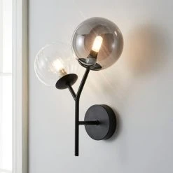 Dunelm Nila 2 Light Wall Light