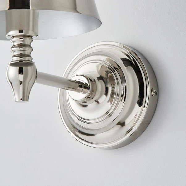 Dorma Bedford Polished Nickel Wall Light 6 Dorma Bedford Polished Nickel Wall Light - Image 4