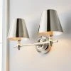 Dorma Bedford Polished Nickel 2 Light Wall Light 2 Dorma Bedford Polished Nickel 2 Light Wall Light -Dunelm Shop 30755751