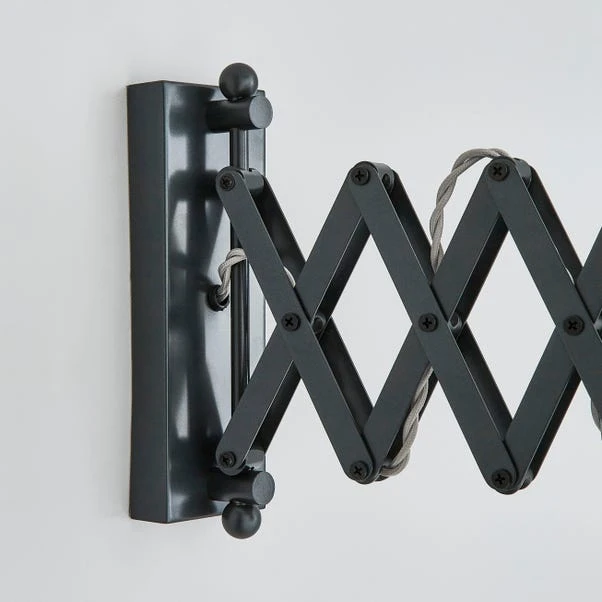 Dunelm Logan Extendable Plug In Grey Wall Light 6 Dunelm Logan Extendable Plug In Grey Wall Light - Image 4