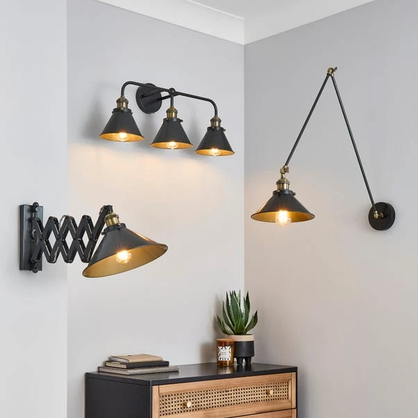 Dunelm Logan Extendable Plug In Grey Wall Light 8 Dunelm Logan Extendable Plug In Grey Wall Light - Image 6