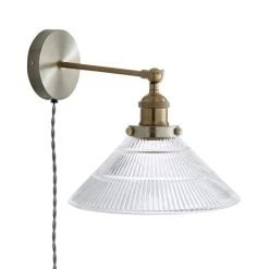 Dunelm Logan Glass Plug In Easy Fit Wall Light 12 Dunelm Logan Glass Plug In Easy Fit Wall Light -Dunelm Shop 30755761 alt05