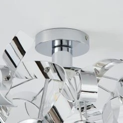 Dunelm Iris Semi Flush Ceiling Fitting 11 Dunelm Iris Semi Flush Ceiling Fitting -Dunelm Shop 30755764 alt03