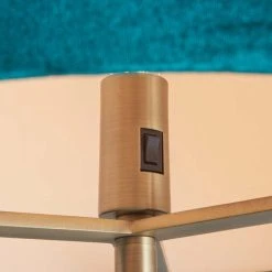 Vogue Lighting Vogue Balaton 1 Light Green Velvet Floor Lamp 12 Vogue Lighting Vogue Balaton 1 Light Green Velvet Floor Lamp -Dunelm Shop 30755829 alt04