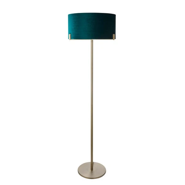 Vogue Lighting Vogue Balaton 1 Light Green Velvet Floor Lamp 8 Vogue Lighting Vogue Balaton 1 Light Green Velvet Floor Lamp - Image 6