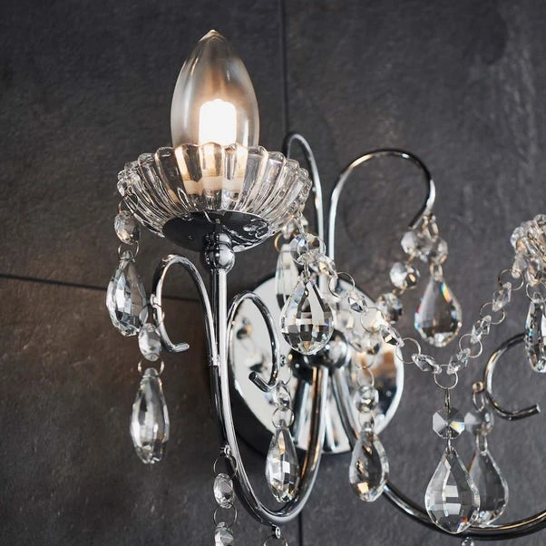 Vogue Lighting Vogue Tabitha 2 Light Bathroom Wall Light 5 Vogue Lighting Vogue Tabitha 2 Light Bathroom Wall Light - Image 3