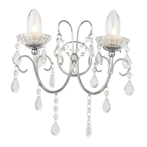 Vogue Lighting Vogue Tabitha 2 Light Bathroom Wall Light 8 Vogue Lighting Vogue Tabitha 2 Light Bathroom Wall Light - Image 6