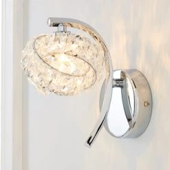 Dunelm Cecilie Glass Wall Light Twin Pack 9 Dunelm Cecilie Glass Wall Light Twin Pack -Dunelm Shop 30762442 alt01