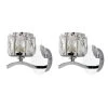 Dunelm Kleio Glass Chrome Wall Light Twin Pack 2 Dunelm Kleio Glass Chrome Wall Light Twin Pack -Dunelm Shop 30762443