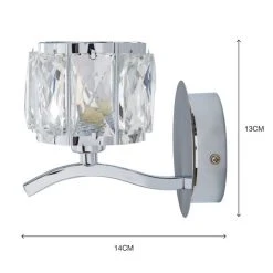 Dunelm Kleio Glass Chrome Wall Light Twin Pack 13 Dunelm Kleio Glass Chrome Wall Light Twin Pack -Dunelm Shop 30762443 alt05