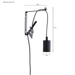 Dunelm Bradford Plug In Flex Set Twin Pack Matt Black 13 Dunelm Bradford Plug In Flex Set Twin Pack Matt Black -Dunelm Shop 30762451 alt05