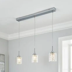 Dunelm Frankie 3 Light Bar Ceiling Fitting