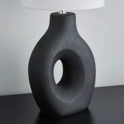 Dunelm Dinah Sculptural Black Table Lamp 9 Dunelm Dinah Sculptural Black Table Lamp -Dunelm Shop 30763290 alt02
