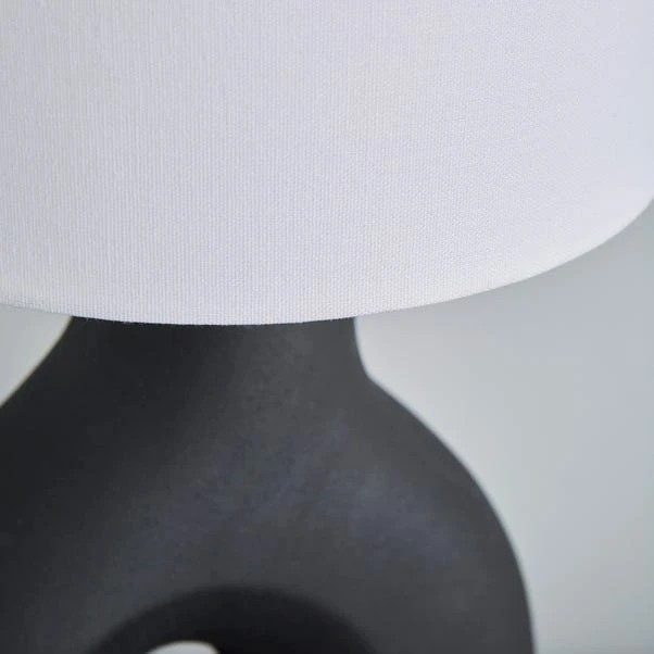 Dunelm Dinah Sculptural Black Table Lamp 6 Dunelm Dinah Sculptural Black Table Lamp - Image 4