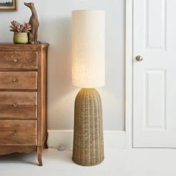 Dunelm Churchgate Cotes Rattan Floor Lamp