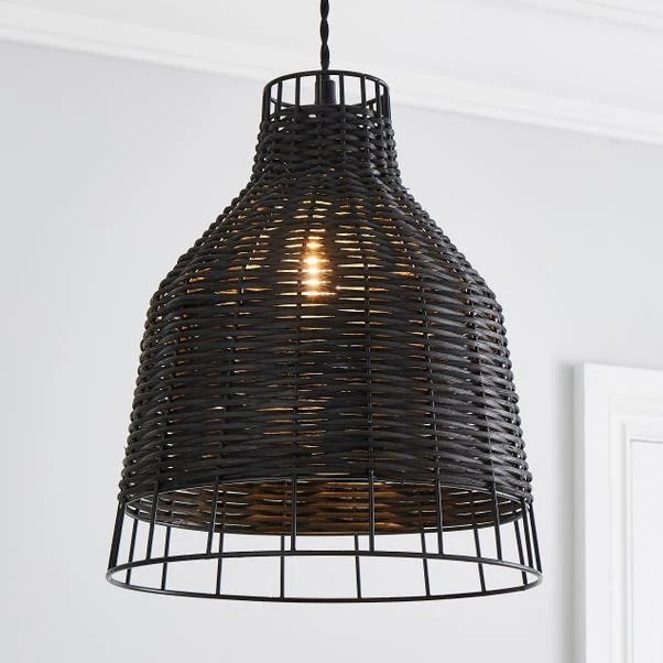 Dunelm Lowa Easy Fit Pendant Black 3 Dunelm Lowa Easy Fit Pendant Black