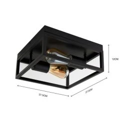 Dunelm Bathroom London 2 Light Flush Fitting -Dunelm Shop 30766169 alt05