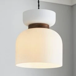 Dunelm Tien Walnut Easyfit Pendant