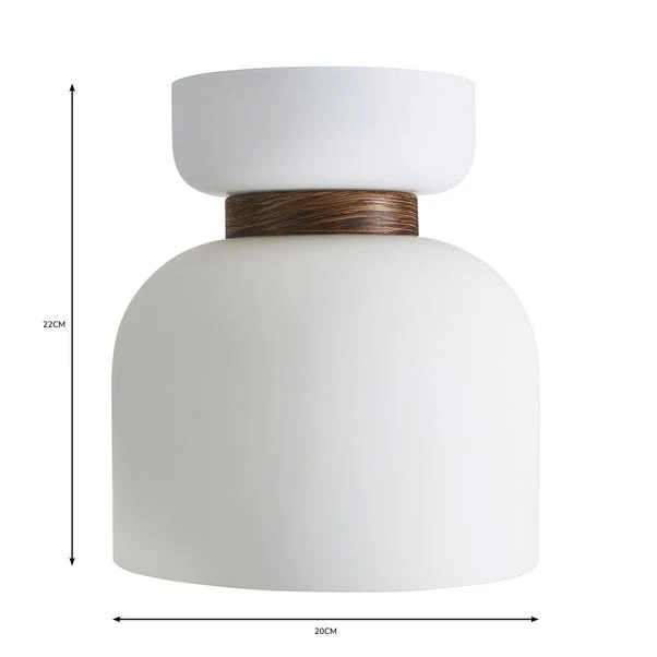 Dunelm Tien Walnut Easyfit Pendant 7 Dunelm Tien Walnut Easyfit Pendant - Image 5