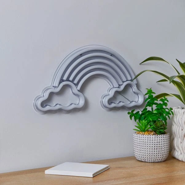 Dunelm Rainbow Neon Sign 4 Dunelm Rainbow Neon Sign - Image 2