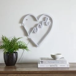 Dunelm Love Heart Neon Sign 6 Dunelm Love Heart Neon Sign -Dunelm Shop 30767721 alt01