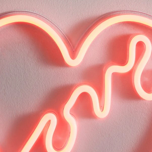 Dunelm Love Heart Neon Sign 5 Dunelm Love Heart Neon Sign - Image 3