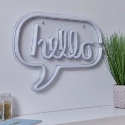 Dunelm Hello Neon Sign -Dunelm Shop 30767722 alt01