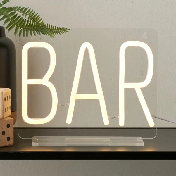Dunelm Bar Neon Sign Light 3 Dunelm Bar Neon Sign Light