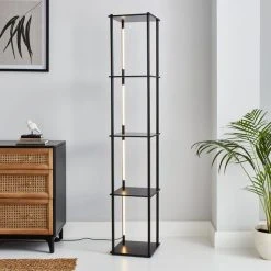 Dunelm Franklin Replaceable Integrated LED Shelved Floor Lamp