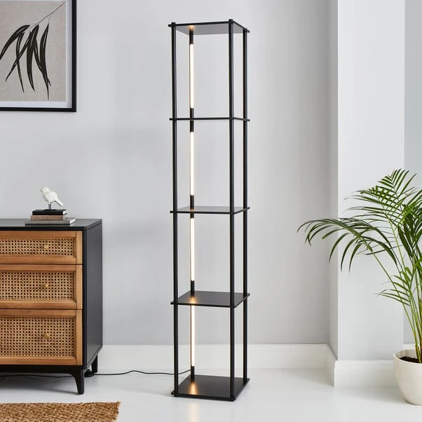 Dunelm Franklin Replaceable Integrated LED Shelved Floor Lamp 3 Dunelm Franklin Replaceable Integrated LED Shelved Floor Lamp