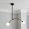 Dunelm Gigi 2 Light Ceiling Fitting Black
