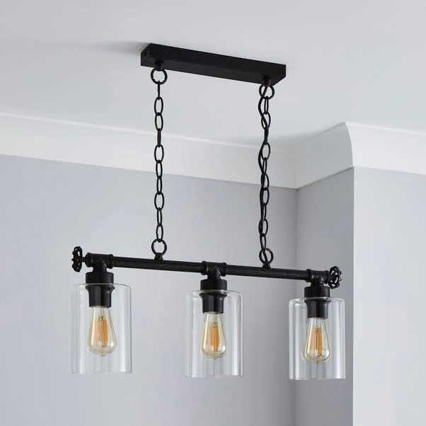 Dunelm Bates 3 Light Ceiling Fitting Industrial 4 Dunelm Bates 3 Light Ceiling Fitting Industrial - Image 2