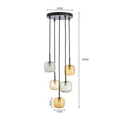 Elements Tollose 5 Light Cluster Ceiling Fitting -Dunelm Shop 30768645 alt07