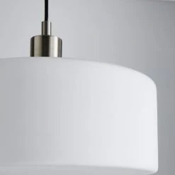 Dunelm Amelie Opal Satin Nickel Glass Light Ceiling Fitting 10 Dunelm Amelie Opal Satin Nickel Glass Light Ceiling Fitting -Dunelm Shop 30768663 alt02