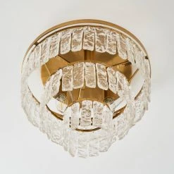 Dunelm Mankai Textured Glass Flush Ceiling Fitting -Dunelm Shop 30769296 alt03