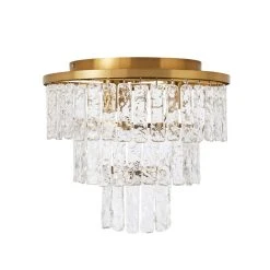 Dunelm Mankai Textured Glass Flush Ceiling Fitting -Dunelm Shop 30769296 alt05