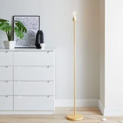 Dunelm Luna Wood Floor Lamp Base