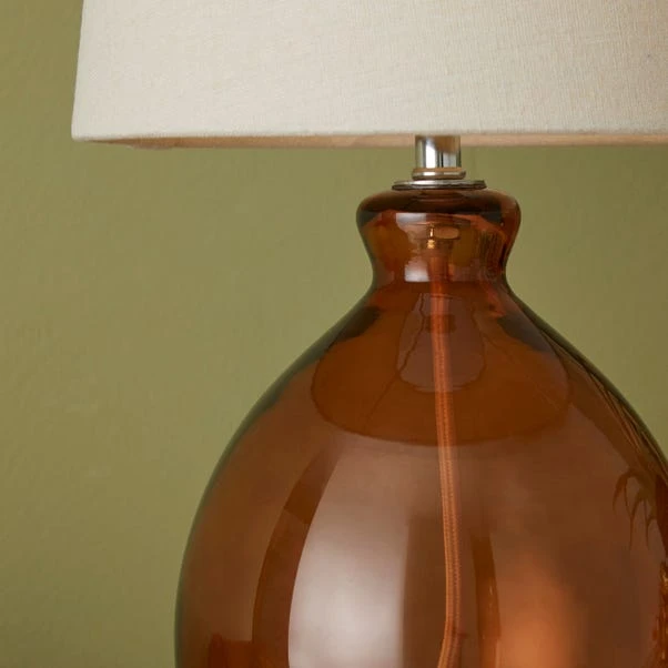 Dunelm Abbott Glass Table Lamp 5 Dunelm Abbott Glass Table Lamp - Image 3