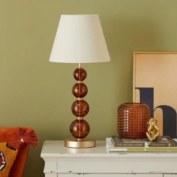 Dunelm Lilo Tortoiseshell Glass Table Lamp 4 Dunelm Lilo Tortoiseshell Glass Table Lamp - Image 2