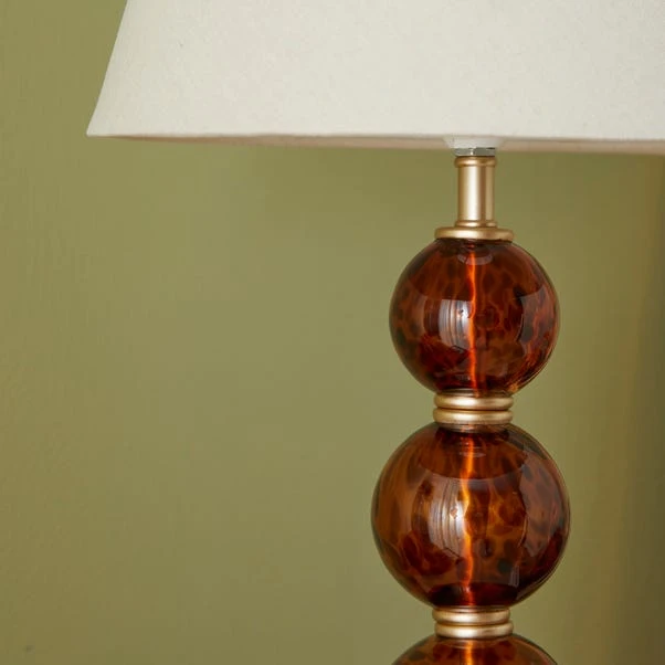 Dunelm Lilo Tortoiseshell Glass Table Lamp 5 Dunelm Lilo Tortoiseshell Glass Table Lamp - Image 3